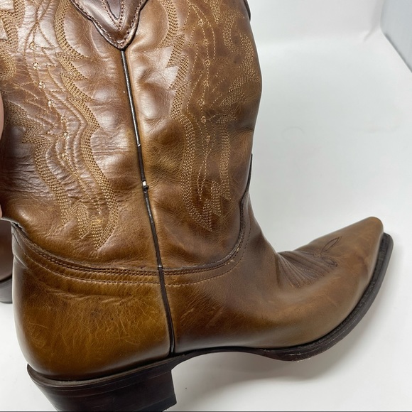 Resistol | Men’s Brown Leather Cowboy Boots sz 10B - Picture 7 of 7